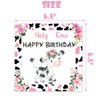 80 Pcs Holy Cow I'm One Girls Birthday Decorations Moo Moo I'm One Paper Dinner Plates Napkins Forks Dinnerware for Farm Animals Cow Themed Girls Baby Shower 1st Bday Party Supplies