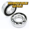 HD Switch 4 Pack Front Wheel Bearings fits John Deere AM102888 AM131046 Gravely 05435700 6205-2RSNR with HIGH Temp Grease