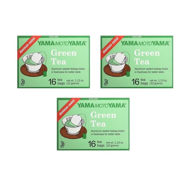 Yamamotoyama Green Tea (3 Pack, Total of 3.36oz)