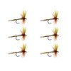 Wild Water Fly Fishing Dark Hendrickson Dry Flies, Size 14, Qty. 6 for Trout, Panfish and Other Lake & River Fish