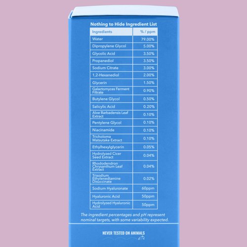 Good Molecules Glycolic Exfoliating Toner - Facial Toner and Exfoliant with Glycolic Acid, Hyaluronic Acid and Aloe to Moisturize - Skincare for Face