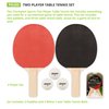 Champion Sports PN200 Table Tennis Set: 2 Player Ping Pong Accessories Kit with 2 Paddles & 3 Balls, Indoor Ping Pong Equipment for Men, Women & Kids