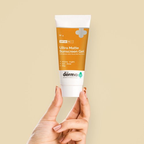 The Derma Co Ultra Matte Sunscreen Gel with SPF 60-50g (1.76 Oz)