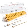 MUSICUBE 13 Keys Xylophone for Kids Wooden Xylophone Musical Instrument with Mallets Glockenspiel Instrument Educational Sensory Musical Toys Christmas Gift Choice for Boys Girls Aged 3+
