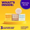 Nudy Rudy Natural Bar Soap | 3 Pack Assorted Organic Shea Butter Soap Bars | Moisturizing Body Soap Bars for Men & Women | No Harsh Ingredients | Milkshake Bundle | Bulk Soap | 4.2 oz