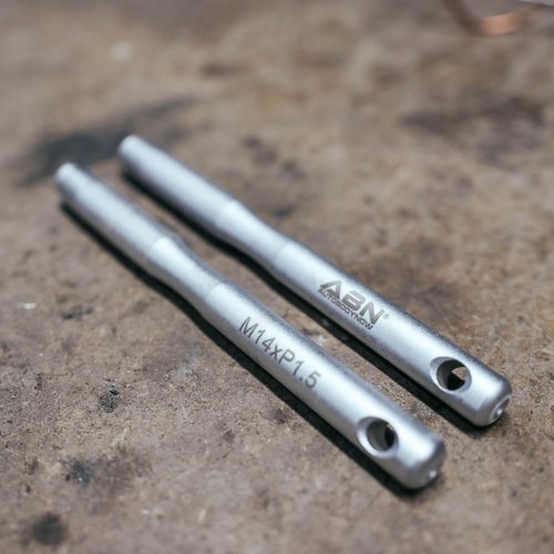 ABN Wheel Hanger Pin Set - 2 Pack Wheel Stud Alignment Guide Tool M14 x P1.5 Wheel Stud Pilot Pin Wheel Mounting Guide