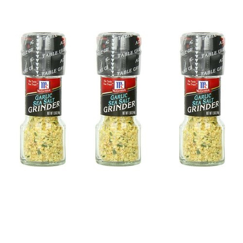 McCormick's Garlic Sea Salt GRINDER 1.58oz (3 Pack)