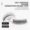 Self-adhesive Eyelashes,2024 New Snap on Lashes, Waterproof False Eyelashes Natural Look for Makeup Easy to Put on (W03)