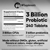 Akkermansia Muciniphila Probiotic Supplement 3 Billion CFU 240 Tablets Probiotics for Men & Women Supports Digestive & Gut Health (240, Akkermansia Muciniphila)
