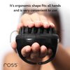 Ross Hair Scalp Massager Shampoo Brush with Soft Silicone Bristles for Anti Dandruff, Exfoliating with Scalp Care Manual Head Massager, 1 Count (Pack of 1) (Style 1, Black)