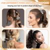 Molain 2Pcs Sparkly Rhinestone Hair Ties Ponytail Holder Fashion Elastics Scrunchies Fancy Crystal Hair Ties Rhinestone Hair Accessories for Thin Thick Hair Women Girls Hair Bands