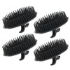 Segbeauty Mens Shampoo Brush, 4pcs Scalp Massage Brushes, Massage Hair Brush Floriated Shower Comb for Deep Cleaning Hair Men's Hand Brush Plastic Growth Beard Brush Pet Grooming Round Palm Brush