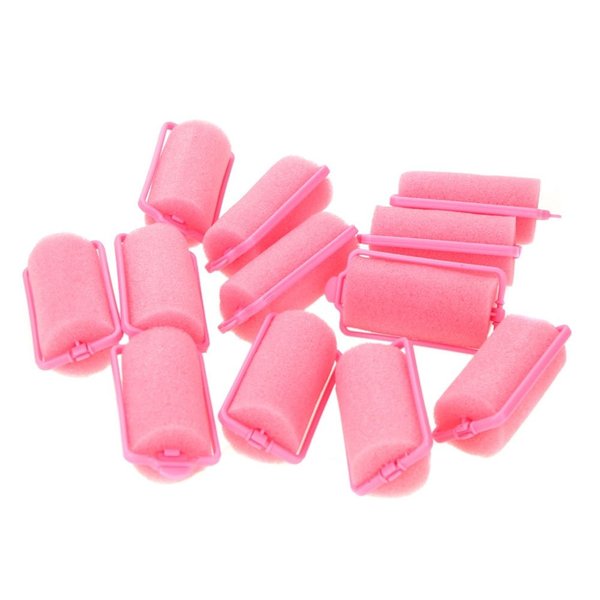 16 Small Foam Hair Rollers Curls Waves Soft Cushion Curlers Care Styling 1 1/4"