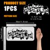 FINGERINSPIRE Five Skulls Large Stencil 5.9x11.8inch Terrifying Skull Head Stencils Reusable Scary Skeleton Decoration Stencil Skull Theme Horror Templates for Wall Fabric Tiles Floor Paper Furniture