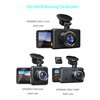 Glucrean Dash Cam Mount Compatible with APEMAN Dashcam, Suction Mount Easy to Install and Use, Replacement Screen Mount Strong Suction Power Hight Durability and Removeable 2 Pcs