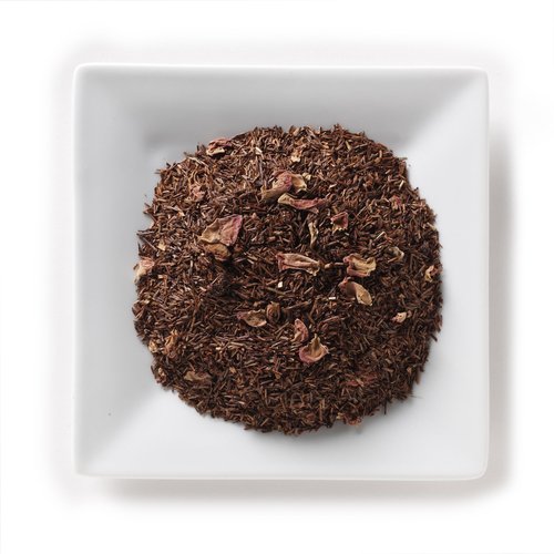 Mahamosa Raspberry Vanilla Rooibos Tea 2 oz - Loose Leaf Rooibos Herbal Tea Blend (with flavoring, freeze-dried whole raspberries, rose petals, vanilla pieces)