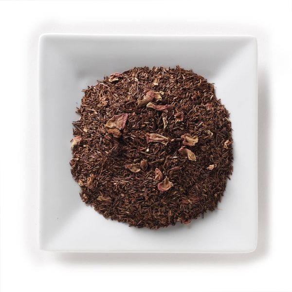 Mahamosa Raspberry Vanilla Rooibos Tea 2 oz - Loose Leaf Rooibos Herbal Tea Blend (with flavoring, freeze-dried whole raspberries, rose petals, vanilla pieces)