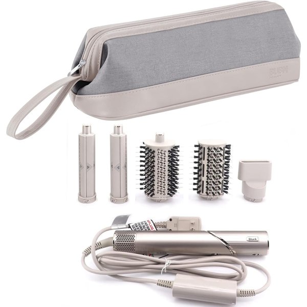 WINZEDGE Airwrap Travel Case for Dyson/Shark Flexstyle, Travel Pouch for Dyson Airwrap/Shark Flexstyle Complete Styler and Attachments, Travel Bag for Dyson/Shark Hair Dryer (Dark Gray)