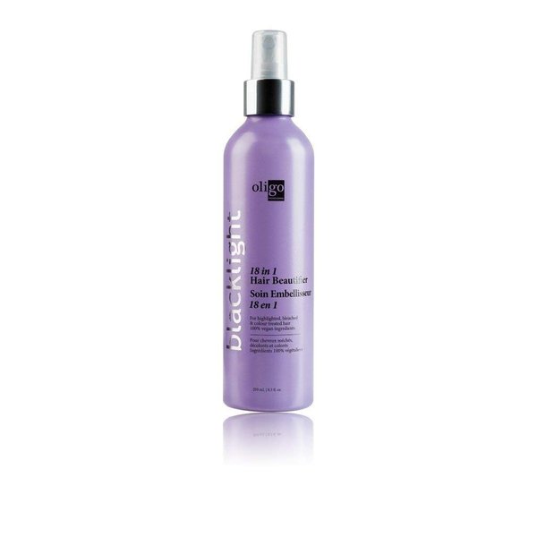 OLIGO PROFESSIONNEL - Blacklight 18-In-1 - Hair Beautifier - Anti Frizz - Leave-in Conditioner - Optimal Hydratation - Argan Oil - Vegan Ingredients - 11 Amino Acids & Moisturizing Formula - 8.5oz