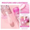 SHEEPFLY 2PCS Color Changing Lip Oil,The new upgrade of long-term nourishing moisturizing lip oil,Light and Shiny Magic Big Brush Color Changing Lip Oil