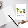 XXDJLP Funny Graduation Good Luck Card for Kids, Food Pun Encouragement Card for Vegan Family Member, Cute Supportive Card Gifts for Best Friends Women Men, Happy Birthday Card Rooting For You