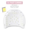 BOLASEN Professional Gel UV Nail Lamp with Metal Base, True 80W LED Nail Dryer for Gel Polish, UV Light for Gel Nails, Fast Curing Lamp with 4 Timers, Auto Sensor, LED Display, i2 Plus (Plug-in White)