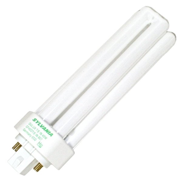 Sylvania 10 Pack 20890 CF42DT/E/IN/841/ECO 42-Watt 4100K 4-Pin Triple Tube Compact Fluorescent Lamp, 10 Count (Pack of 10), White