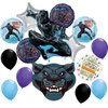 Black Panther Birthday Party Supplies 15pc Balloon Bouquet Decorations