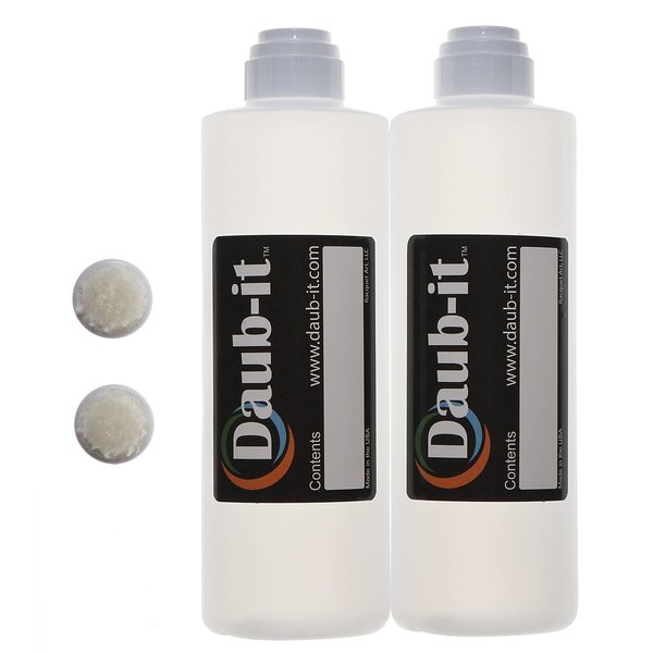Racquet Art Daub-it Empty bottles with applicators - 8 oz - Mohair dauber - 2 Pack