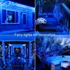 JMEXSUSS 2 Pack Blue Solar Fairy Lights Outdoor Waterproof, 200 LED 66FT Solar String Lights for Outside, 8 Modes Copper Wire Solar Christmas Lights for Garden Tree Patio Christmas Decoration