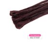 Dsoar Dreadlock Extensions Synthetic Dreads Handmade 12pcs locs Hair Extensions(20 Inch, Burgundy)
