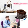 2 Pack Cervical Neck Traction Device Inflatable Collar Brace Adjustable Neck Stretcher Neck Support for Spine Alignment and Chronic Neck Pain Relief(Brown)