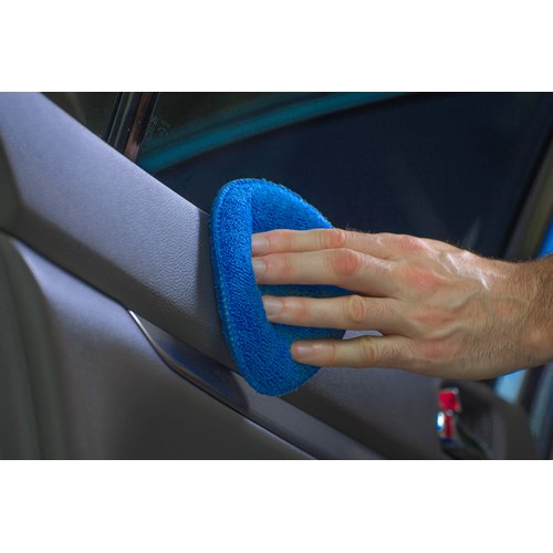 VIKING Microfiber Applicator Pads, Tire Shine Applicator, 5 Inch Diameter, Royal Blue, 6 Pack
