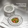 2 Pack Kitchen Sink Strainer,Anti-Clogging Drain Strainer Food Catcher,Reusable Fast Flow and Effective Full Mesh Basket Filters (Gray)