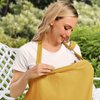Wimst Muslin Nursing Cover Breastfeeding for Women, Soft and Breathable Breastfeeding Cover with Rigid Hoop for Nursing Apron (Mustard Yellow)