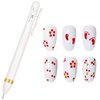 Nail Dotting Pen Nail Art Dotting Tools in Ballpoint Pen Design Nail Art Kit, Nail Art Tip Dot Paint Manicure Kit, Stylus for Watercolor Paper, Tracing Paper (‍NAT248)
