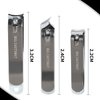 Hgliagtsmat Nail Clipper Set,Premium Stainless Steel Fingernail and Toenail Clipper Cutters Sharp Effortless Nail Clippers Set for Men & Women