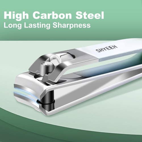 Manicure Set, 10 pcs High-Carbon Steel Nail Clippers Set, Portable Mini Manicure and Pedicure Kit, Travel Grooming Nail Kit with Leather Bag for Men and Women