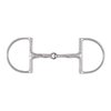 Korsteel Stainless Steel Slow Twist Hunter Dee Ring Snaffle Bit, 5.25"