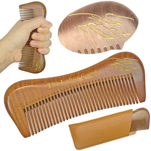 FUMOLY Birthing Comb For Labor Pain | Labor Comb For Labor And Delivery Essentials | Labor Pain Relief, Gift For Pregnant Women |Wooden Comb With Birth Affirmation, Wave Comb For Pregnancy Contraction
