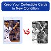 QTYORD 15 Pack 130PT Magnetic Card Holder for Trading Cards, One-Touch Card Case Holder for Baseball Football Sports MTG TCG Collectable Cards (15, 130PT)