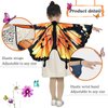 IROLEHOME Kids Butterfly-Wings Costume for Girls Fairy-Wings Toddler-Dress-Up Headband-Mask Butterfly Toys Party Favors Gifts