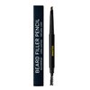 GRAVITAS Eyebrow Pencil and Beard Filler Pencil – Waterproof, Double-Ended Automatic Angled Tip & Spoolie Brush, Cruelty-Free (Dark Brown)