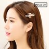 Jdesun 50pcs 1.8“ Silver Metal Hairdressing Double Prong Pin Curl Setting Section Hair Clips Alligator Clips with Holes for Hair Extension