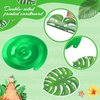 30 Pieces Hawaiian Luau Birthday Party Hanging Swirl Decorations, Flower Tropical Palm Flamingo Sign Foil Ceiling Decor for Floral Tropical Party Summer Beach Pool Party Tiki Party Supplies (Flower)