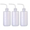 BEADNOVA Irrigation Bottle 500ml 17oz Indoor Plant Watering Can Water Squirt Bottle Plastic Rinse Bottle for Eyelash Extensions Eye Wash Tattoo Lab (3pcs)