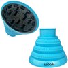 Collapsible Hair Dryer Diffuser,Silicone Dryer Hair Diffuser for Curly Hair- ​​​Lightweight Portable Travel ​Folding Design ​Fit Most Hair Dryers with Nozzle Diameter D-1.57Inch to 1.96 Inch (Teal)