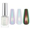 RARJSM Chrome Nail Powder Liquid Magic Aurora Metallic Chameleon Mirror Effect 5ML 0.17FLOZ Chrome Iridescent Nail Glitter Mermaid Pearl Glitter for Gel Polish Nail Art Accessories No Curing Requires