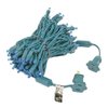 Novelty Lights 100 Light LED Christmas Mini Light Set, Outdoor Lighting Party Patio String Lights, Blue, Green Wire, 34 Feet