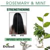 Difeel Rosemary Mint Strengthening Shampoo with Biotin 12 oz. - Made with Natural Rosemary Oil for Hair Growth, Sulfate Free Shampoo